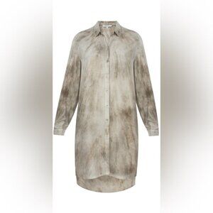 SANDWICH CLOTHING TIE DYE LONG SLEEVE SHIRT DRESS SZ 12/ EU 44